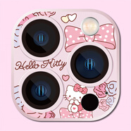 例米適用蘋(píng)果手機iPhone16/15Pro max鏡頭膜14plus13/12pro卡通鏡頭保護貼膜全包攝像頭鋼化膜高清防摔 【伊金屬鏡頭膜】大蝴蝶結KT iPhone16 Pro max