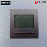 良信LAZZEN開關(guān)插座單雙控兩三開五孔空調(diào)電腦USB電源面板 星空灰 地水暖溫控器星空灰