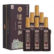 瀘州老窖股份公司 濃香型白酒 宴請送禮佳品 純糧固態(tài)發(fā)酵白酒 52度 475mL 6瓶 瀘州陳曲窖之綿