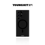 猿氣「隱沙」適用于samsung三星S24Ultra磁吸手機殼簡(jiǎn)約商務(wù)保護套S24+全包防摔不粘指紋S24手機保護套 隱沙|磁吸充電| S24【透黑】