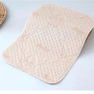 可淘氣新生兒隔尿墊子防水可洗透氣嬰兒尿墊純棉彩棉寶寶防漏尿小號墊布 小猴子 30*40cm【十條裝 】