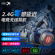 西伯利亞（XIBERIA）S21GS 2.4G四模無(wú)線(xiàn)游戲耳機頭戴式 電腦電競藍牙耳麥 7.1聲道不求人主播吃雞聽(tīng)聲辨位絕地求生 S21GS鐵灰【2.4G無(wú)線(xiàn)四?！?
                                         title=