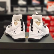 耐克（NIKE）男鞋AJ運動鞋2025秋季新款JORDAN緩震實戰(zhàn)戰(zhàn)靴透氣訓練籃球鞋 AH8110-100巴特勒2代黑白 41