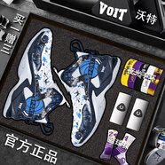 沃特（VOIT）毒液籃球鞋球鞋摩擦聲音防滑耐磨輕便透氣高幫少年運(yùn)動(dòng)鞋 白深藍(lán)1(升級(jí)版贈(zèng)手環(huán)襪子) 40
