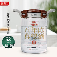 北國風(fēng)光青花瓷瓶山西清香型白酒泡酒大壇裝白酒酒水高粱酒收藏禮盒酒 53度 2.5L 1壇 五年陳泡酒專(zhuān)用
