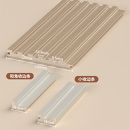墨芒格柵護(hù)墻板實(shí)木小長(zhǎng)城格柵板凹凸形護(hù)墻板電視墻網(wǎng)紅背景墻木飾面 格柵大收邊（默認(rèn)配格柵同色）