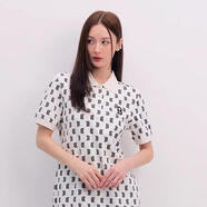 美職棒（MLB）官方 女款裙子夏季新款老花滿(mǎn)標套頭休閑連衣裙 七夕節禮物 波士頓隊/奶油色 M 170/92A