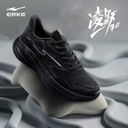 鴻星爾克（ERKE）跑步鞋男秋季新款減震運動鞋通勤輕便軟彈網(wǎng)面慢跑鞋子男鞋凌躍3 正黑 40