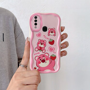 韓菲琪 OPPO A5手機(jī)殼A8保護(hù)套a8奶油紋PBAM00卡通PDBM00磨砂女軟硅膠全包防摔外殼 OPPO A8【本博奶油紋】三只草莓熊