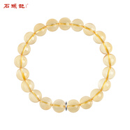 石頭記（istone）黃水晶手鏈單圈黃晶手串簡(jiǎn)約新中式生日禮物送女友 A款8mm（204701419）