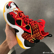 李寧（LI-NING）籃球鞋男鞋空襲6米老鼠聯(lián)名球鞋實(shí)戰(zhàn)高幫精英版運(yùn)動(dòng)鞋ABAQ011 焰紅色/標(biāo)準(zhǔn)黑ABAQ011-6 39