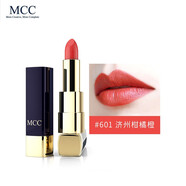 MCC韓國彩妝口紅流光繪色唇膏閃耀絲柔保濕滋潤補水防干裂 601#濟州柑橘橙 閃耀絲柔唇膏 