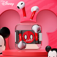 迪士尼（DISNEY）藍牙耳機半入耳式運動跑步通話降噪音樂耳機長續(xù)航 適用于蘋果華為小米oppo手機 LK10【紅色米奇】