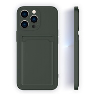 壹鼎富 蘋果se3手機(jī)殼卡包iPhone 8plus帶卡套保護(hù)套卡槽硅膠鏡頭全包7plus可插卡片 【暗夜綠】卡套一體+全屏膜 iPhone SE3(第三代)