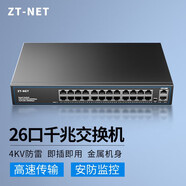 ZT-net16/18/24口交換機(jī) 百兆千兆企業(yè)宿舍網(wǎng)絡(luò)分流器 弱電箱寬帶網(wǎng)線分線器 26口全千兆/鋼殼/即插即用