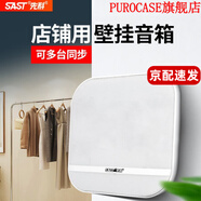 先科（SAST）C10無(wú)線(xiàn)藍牙壁掛式音響音箱店鋪專(zhuān)用美容院餐廳服裝超市商家 無(wú)線(xiàn)調頻方形壁掛藍牙主箱