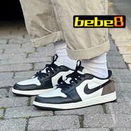 耐克（NIKE）【bebe8】耐克AJ1 NIKE AIR JORDAN 1 LOW 喬1低幫男女休閑籃球鞋 摩卡白CZ0790-102 40.5