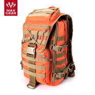 MAXGEAR X7戰(zhàn)術雙肩包男多功能電腦背包軍迷戶外休閑時尚個性旅行 魔橙色