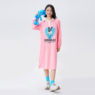 木果果木【清倉(cāng)價(jià)】木果果木春秋款長(zhǎng)袖t恤休閑衛(wèi)衣上衣 M240C1424W粉色 L