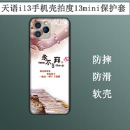 卜居適用天語(yǔ)i13手機殼天語(yǔ)i16迷你保護套LDOX-2130彩繪磨砂保護殼防刮摔TPU軟殼簡(jiǎn)約4.5寸定制軟殼 永不言棄