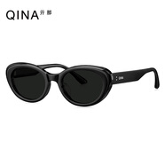 亓那（QINA）眼鏡趙露思同款貓眼墨鏡女防曬拍照高級感太陽鏡七夕送女生QN3009 QN3011A10