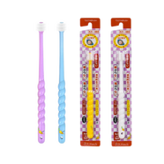 寶兒滋日本進(jìn)口 寶兒滋兒童嬰兒360度轉頭細軟毛牙刷寶寶訓練乳牙刷 0-3歲 嬰兒款 1支裝 顏色隨機發(fā)