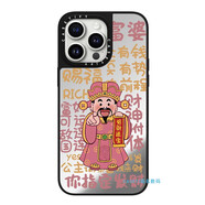 桐汝壁iPhone16promax套CASETi鏡面新年財神爺發(fā)財富婆15Pro適用iPhone14ProMax蘋果13Pro網(wǎng)紅明星手機套 CASETiFY 你指定發(fā)財財神 正版鏡面 iPhone 