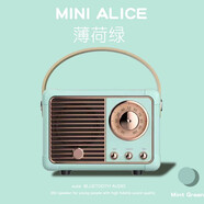 太空狗復(fù)古藍(lán)牙音箱低音炮迷你音響無線高音質(zhì)重低炮家用便攜式小型可插卡插U盤帶收音機(jī)生日禮物女男生 青色I(xiàn)藍(lán)牙+收音機(jī)+插卡+插U盤