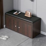 尋巧（SPERMEK） 換鞋凳家用門(mén)口穿鞋凳多用途試鞋凳現代簡(jiǎn)約儲物收納鞋柜 【三層-門(mén)+靴】80CM.原野橡木色