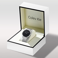 Colevkie七夕情人節(jié)禮物送女友老婆閨蜜生日禮物女生實用走心高級輕奢小眾 男款銀殼黑面網(wǎng)帶（禮盒）