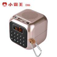 小霸王 D86藍牙音箱可插卡插U盤(pán)數字點(diǎn)歌充電廣場(chǎng)舞小音響多功能戶(hù)外低音炮收音機 土豪金 官方標配（不含卡）