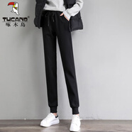 啄木鳥(niǎo)高個(gè)子加絨加厚運(yùn)動(dòng)褲女生175CM加長(zhǎng)版170棉衛(wèi)褲休閑褲秋冬顯 （夏季）純色凈版（小個(gè)子） 薄 XL 體重：120-135斤