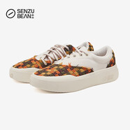 SENZU BEAN仙豆男鞋SZB休閑鞋萬圣節(jié)主題防滑低幫耐磨平板潮鞋子 南瓜色 42.5