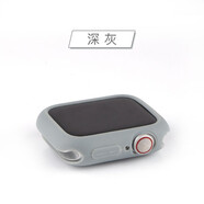 iSeriseWatch適用iwatch8/7/se保護(hù)殼蘋果手表s10代硅膠殼套apple watch6全屏防摔 深灰 44mm(4-6代/SE)