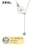 ZEGL小雛菊925銀項(xiàng)鏈毛衣鏈新款送女朋友禮物情人節(jié)生日 雨后小花項(xiàng)鏈+品牌專屬禮盒