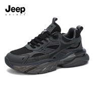 JEEP SPIRIT吉普男鞋時尚老爹鞋男舒適運動鞋男休閑鞋子男 0310 火山灰 45