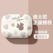 SUPER MOUSE可愛(ài)新款蘋(píng)果AirPods4代耳機殼Airpods3耳機套airpodspro2代軟殼2025款迪士尼1代全包防摔卡通潮牌 古董白【繽紛米妮】硅膠軟殼丨不掉蓋 蘋(píng)果 AirPod