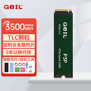 GEIL金邦P3固態(tài)硬盤(pán)臺式機SSD筆記本臺式機電腦M.2(NVMe協(xié)議)高速m2主機游戲PCIE3.0存儲盤(pán)PS5固態(tài)硬盤(pán) P3P 1T 3500MB/S【TLC】