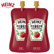 亨氏(Heinz) 番茄醬 袋裝番茄沙司 意大利面薯?xiàng)l醬 320g*2袋