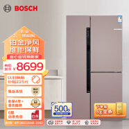 博世（BOSCH）569L 混冷无霜 零度维他保鲜 铂金净风系统 家用对开三门 T字门冰箱KAN93A266C