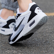 耐克（NIKE）官方艦店男鞋 春夏新款運動鞋AIR MAX氣墊緩震耐磨休閑透氣跑步鞋 DX3666-100黑白/AIR MAX氣墊 44