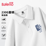 班尼路（Baleno）POLO衫男夏季潮流翻領(lǐng)休閑商務(wù)t恤寬松大碼透氣百搭五分袖上衣