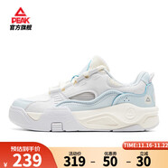 匹克（PEAK）男鞋態(tài)極漫游板鞋女鞋夏季情侶百搭厚底增高休閑鞋子網(wǎng)面運(yùn)動(dòng)鞋男 【女款】淺灰/淺蘭 40