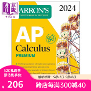 新版2024年 AP考试微积分高级版12次练习测试综合复习在线练习巴朗AP考试课程AP Calculus Premium Barron's AP