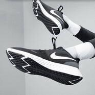 耐克（NIKE）男鞋跑步鞋網(wǎng)面透氣輕便運動(dòng)鞋休閑鞋男子健身訓練跑鞋BQ3204-002 BQ3204-002/REVOLUTION 5黑白 43