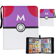 PTCG卡盒寶可夢(mèng)大師球游戲王卡片桌游卡牌收納盒豪華超大容量100+ 大師球9宮格卡冊(cè)（50張內(nèi)頁(yè)）