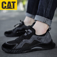 卡特（CAT）男鞋透氣馬丁靴男夏季新款工地勞保工人英倫焊工復古 8050黑色 39 比運動(dòng)鞋偏大一