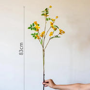 掬涵桂葉山仿真花卉裝飾插花藝術(shù)假花絹花擺件餐桌花客廳仿真綠植 仿真桂葉山一支
