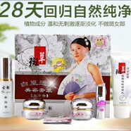 【祛斑首選】漢方古韻神農(nóng)斑草白里透紅五合一淡斑白美霜化妝品 五件套