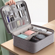 LIUIUSU 數據線(xiàn)收納包 移動(dòng)電源盒子多功能充電線(xiàn)旅行便攜數碼配件整理袋 數碼收納包【雙層】